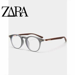 Tr90 Wood Grain Pure Black Frame Glasses Round Frame Glasses Frame